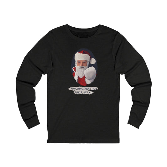 Santa Punching Heretics Long Sleeve