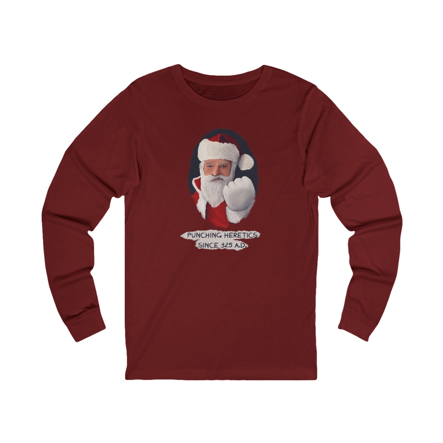 Santa Punching Heretics Long Sleeve