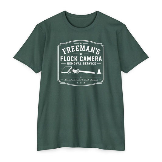 Freeman's Flock Camera Removal Service T-Shirt