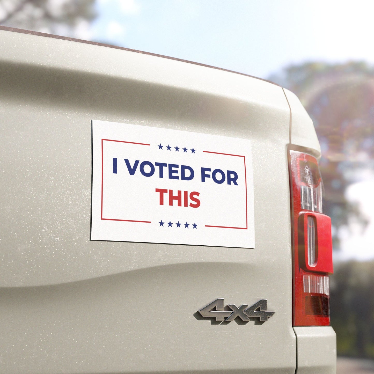 I Voted For This Bumper Magnet