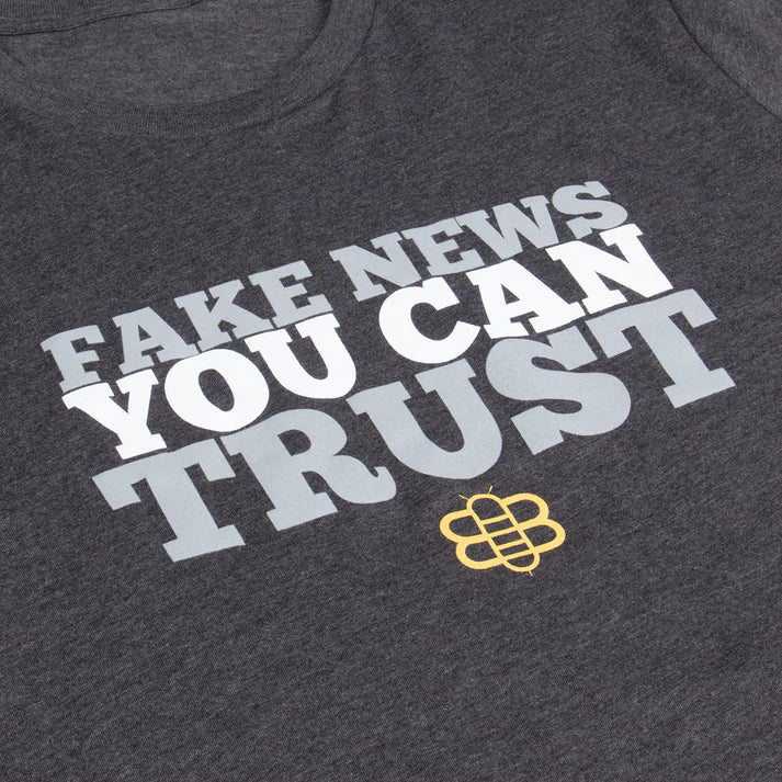 Fake News T-Shirt - Heather Heavy Metal