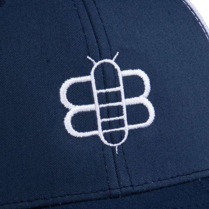 Bee Trucker - Navy/White