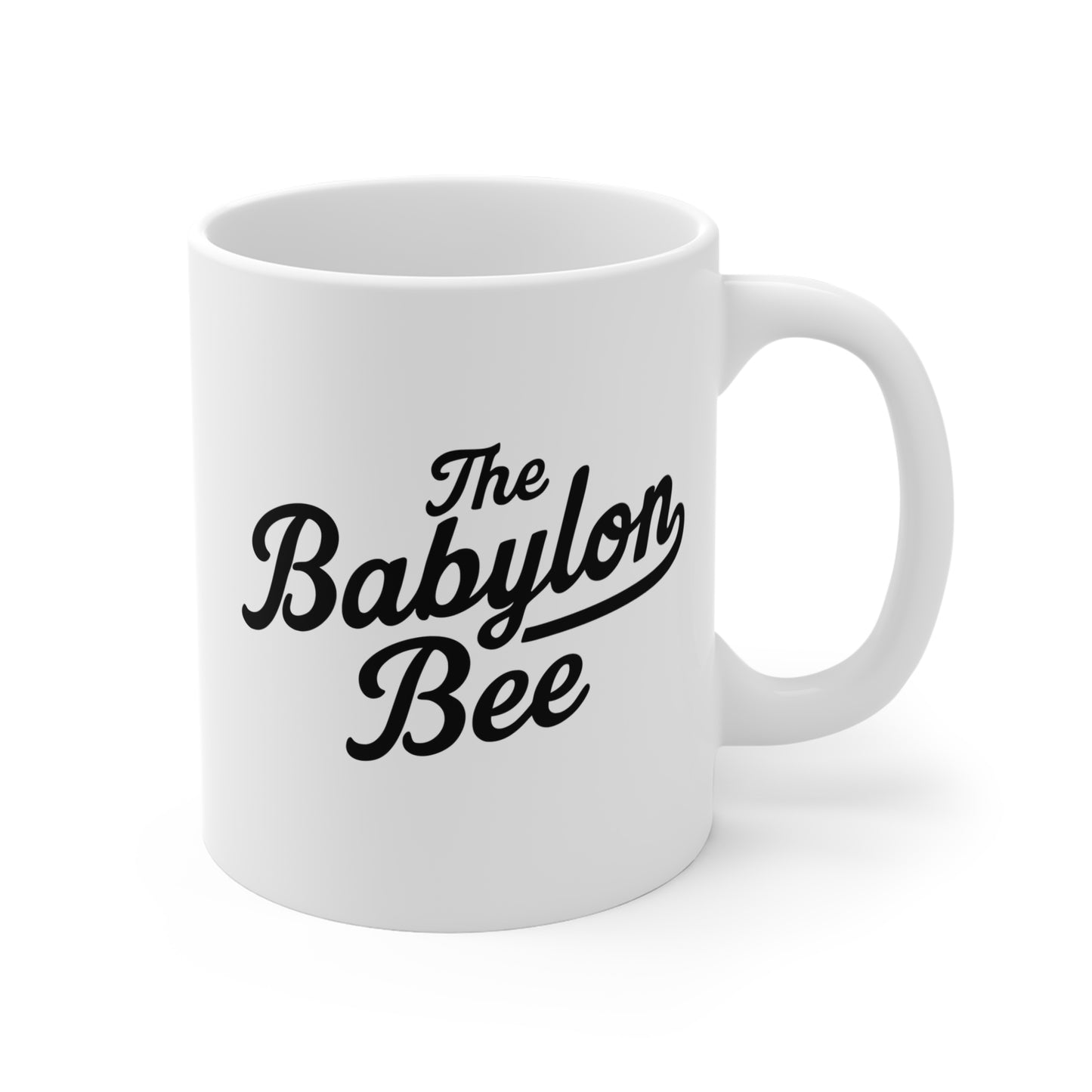 Babylon Bee Script Mug