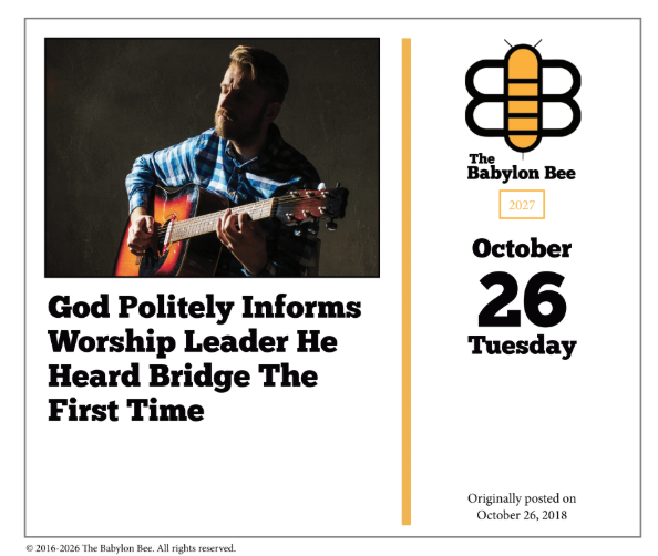 The Babylon Bee Calendar (Pre-Order)