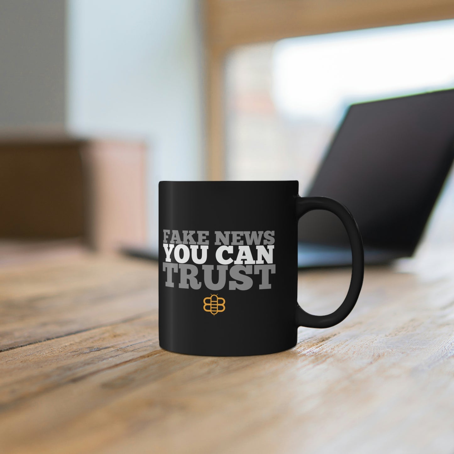 Fake News You Can Trust Mug- Black