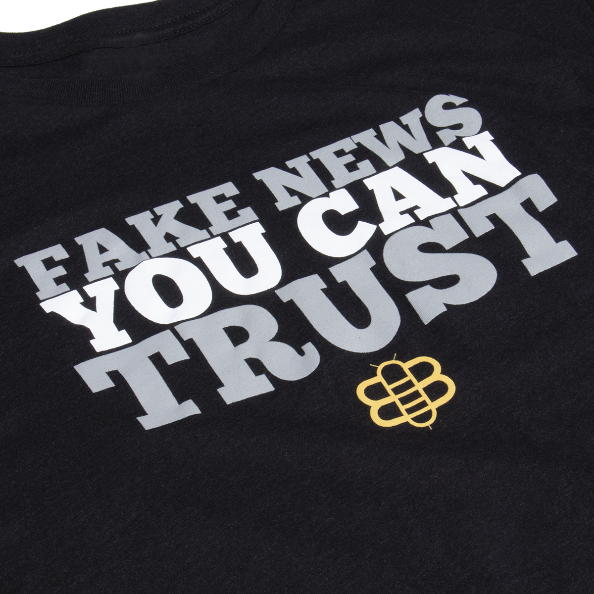 Fake News T-Shirt - Black Heather