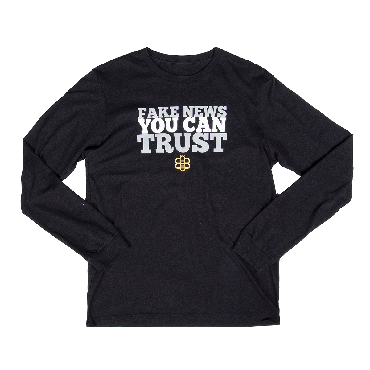 Fake News Long Sleeve - Black Heather