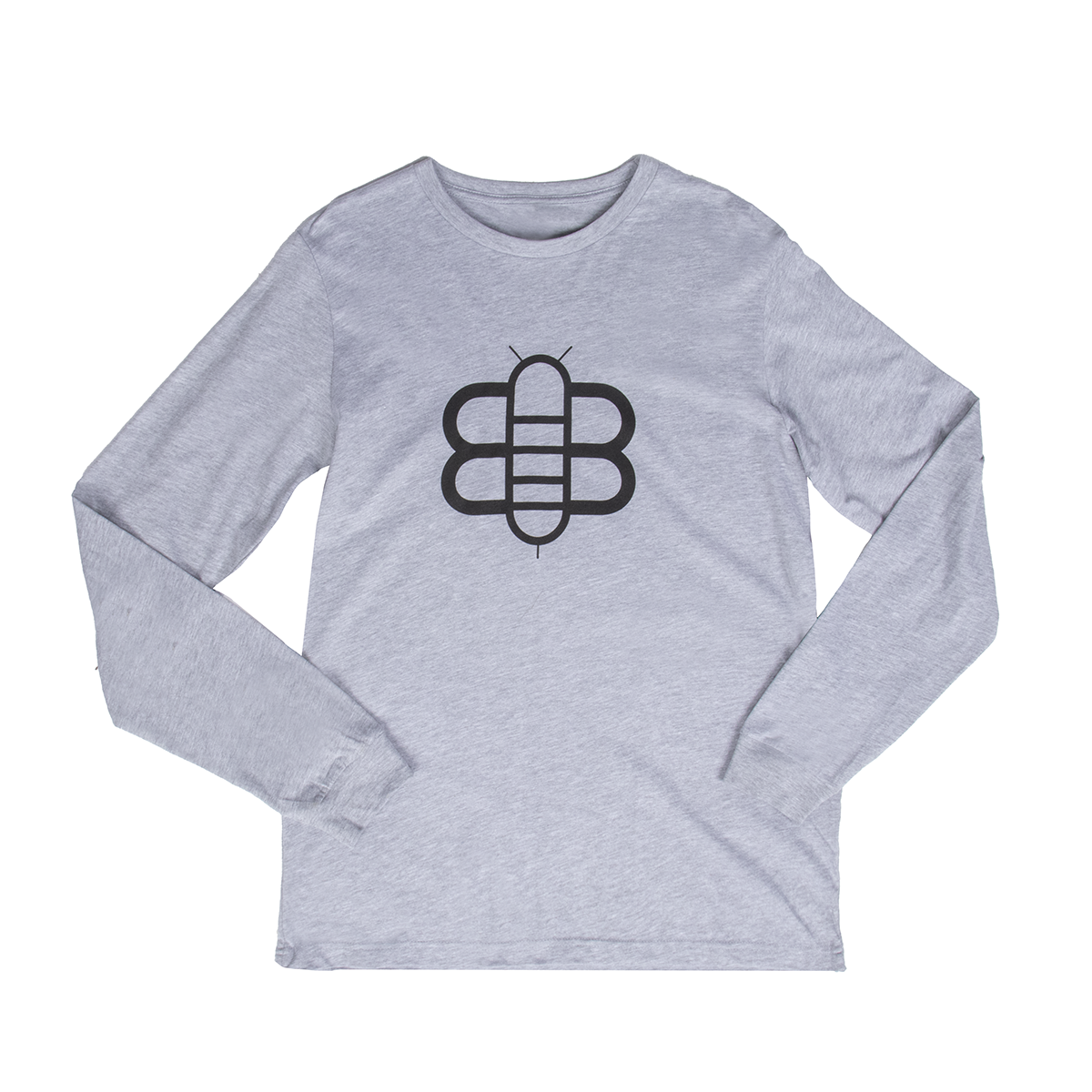 The Bee Long Sleeve - Grey Heather
