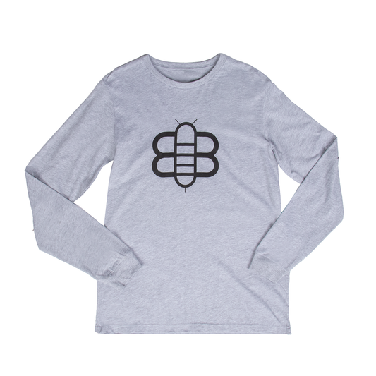 The Bee Long Sleeve - Grey Heather