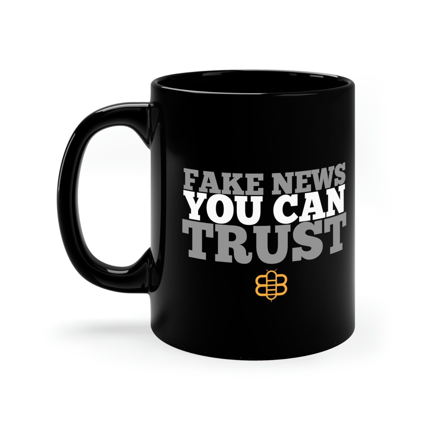 Fake News You Can Trust Mug- Black