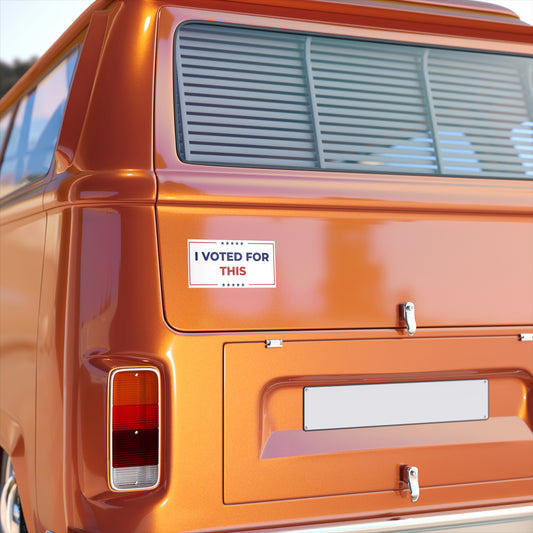 I Voted For This Bumper Sticker