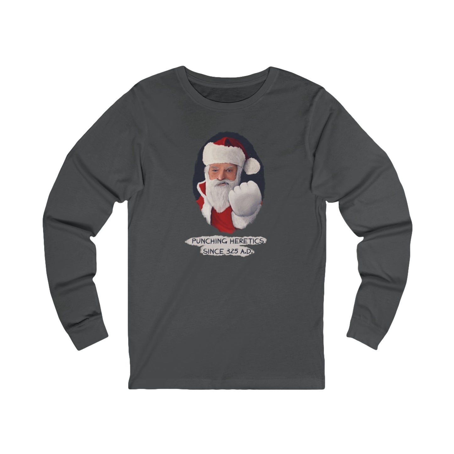 Santa Punching Heretics Long Sleeve