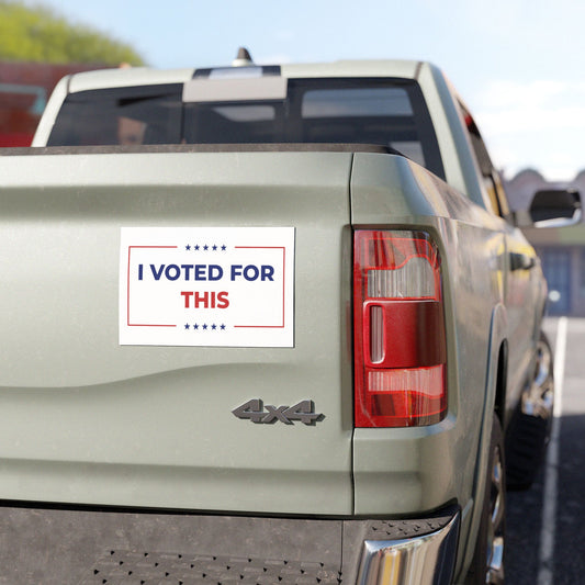 I Voted For This Bumper Magnet