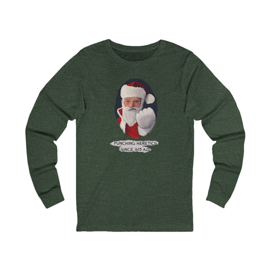 Santa Punching Heretics Long Sleeve