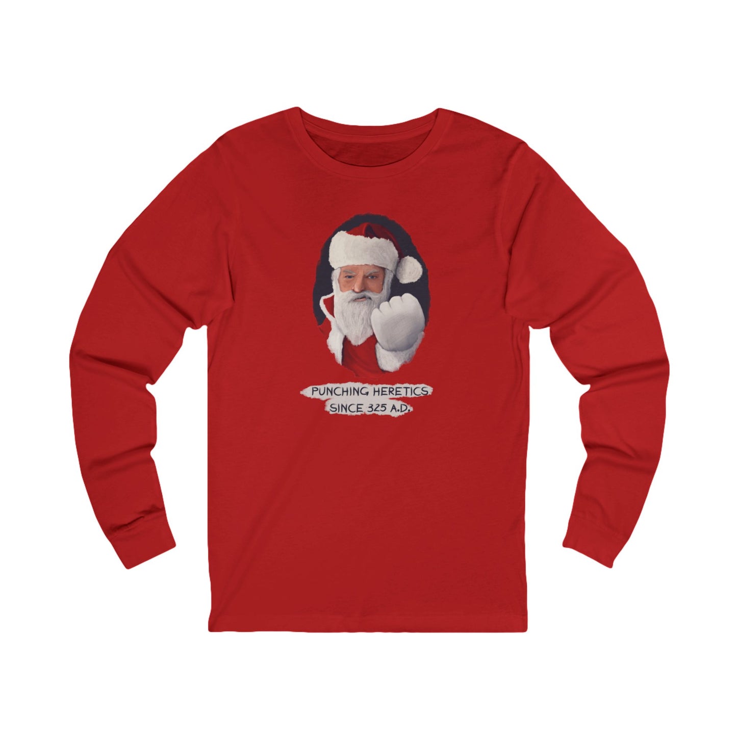 Santa Punching Heretics Long Sleeve