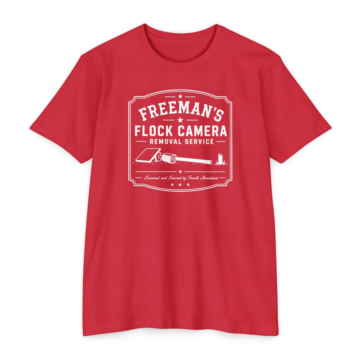 Freeman's Flock Camera Removal Service T-Shirt