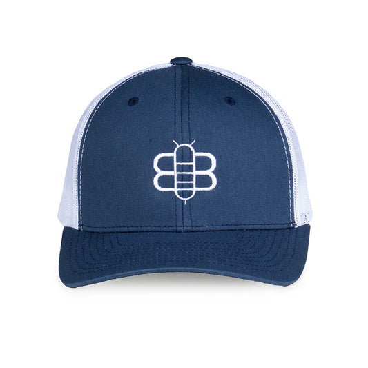 Bee Trucker - Navy/White