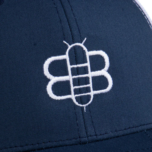 Bee Trucker - Navy/White