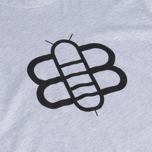 The Bee Long Sleeve - Grey Heather