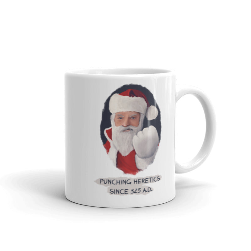 Santa Punching Heretics Mug – Babylon Bee Store