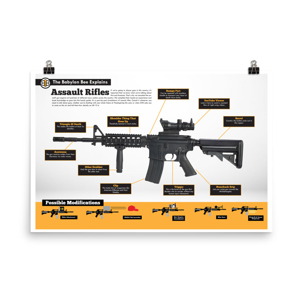 Guide to Assault Rifles Poster